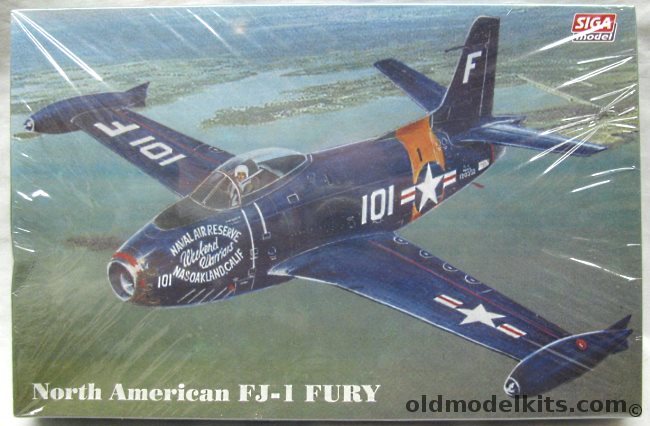 Siga 1/72 North American FJ-1 Fury - Naval Air Reserve Oakland / NATC Tactical Test Aircraft, 72-012 plastic model kit